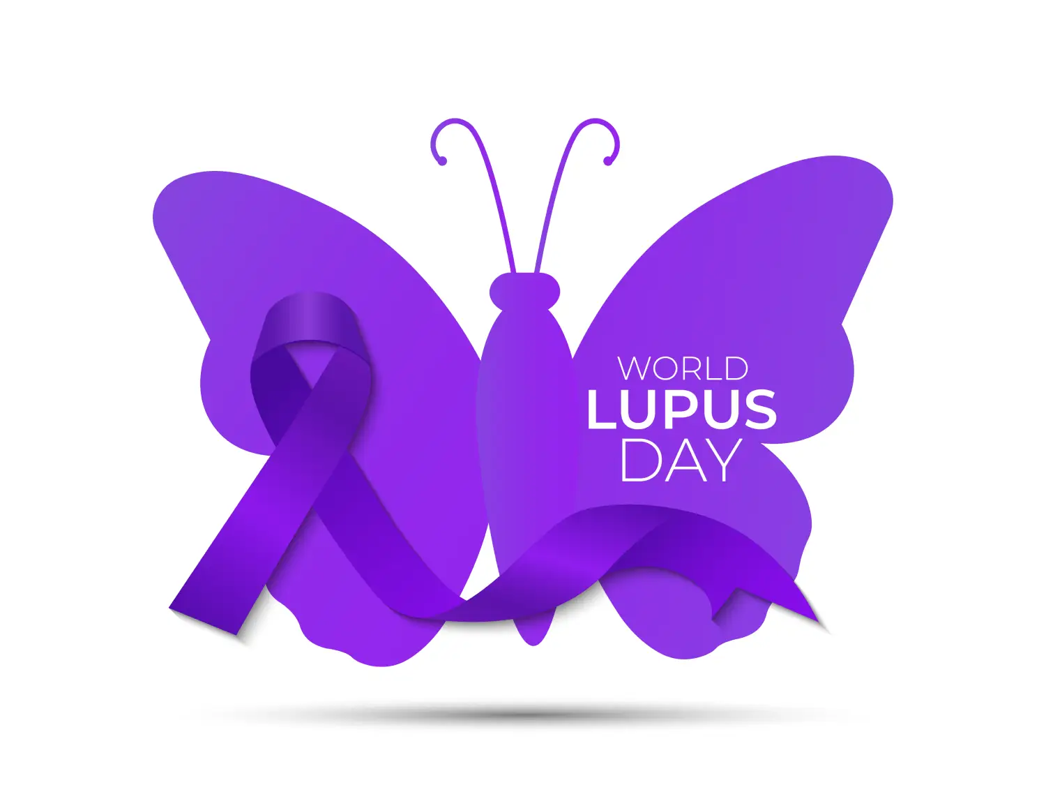 purple butterfly lupus awareness logo